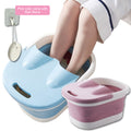 Foot Spa Water Pedicure Foldable Bucket Folding Massage Footbath Soaking Basin(Pink) V462-HG-88-02