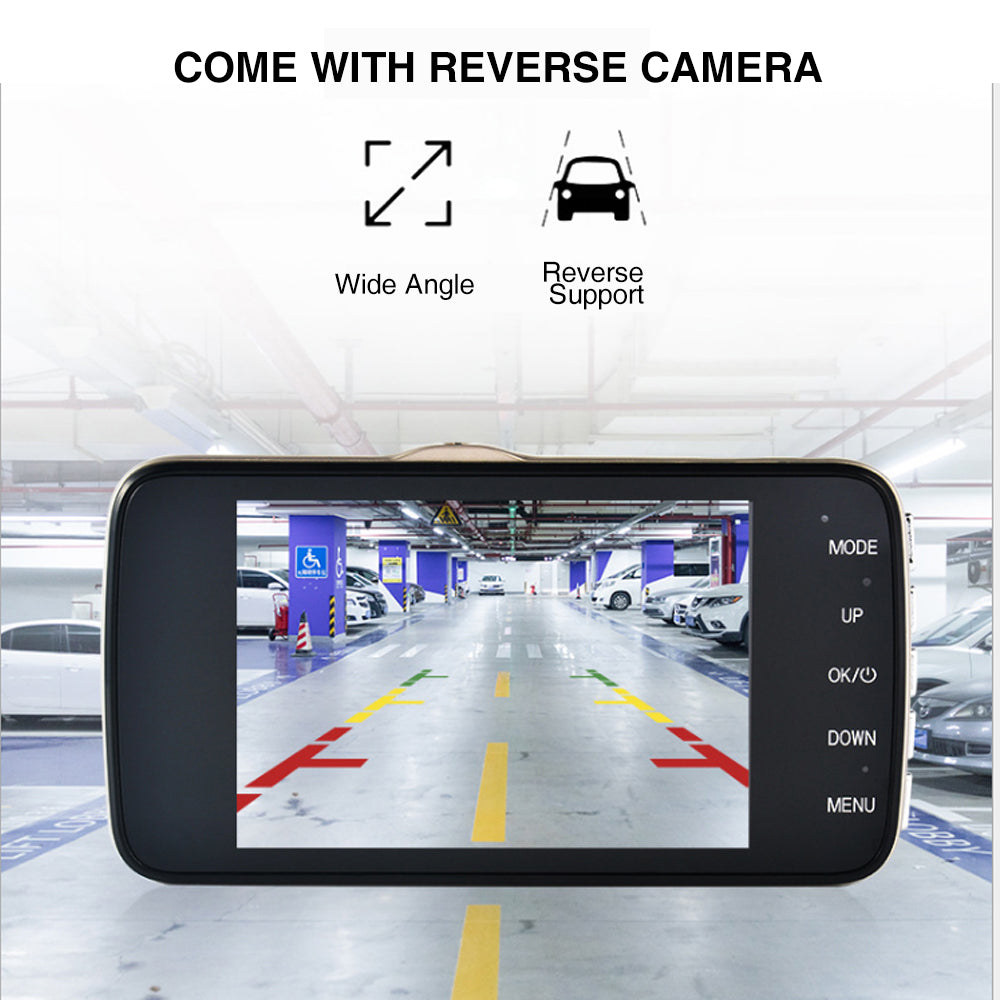 1080P Car Dash Camera Dual Front and Rear Video DVR Recorder Night Vision Kit V462-MD-102-01