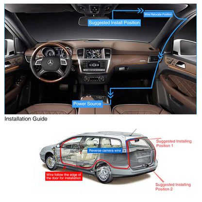 1080P Car Dash Camera Dual Front and Rear Video DVR Recorder Night Vision Kit V462-MD-102-01