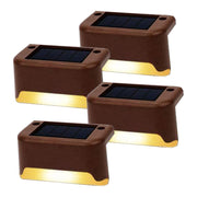 4 Pack SolarPower Deck Lights Outdoor Step Lights Waterproof LED lights V462-MD-122-01