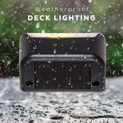 4 Pack SolarPower Deck Lights Outdoor Step Lights Waterproof LED lights V462-MD-122-01