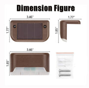 4 Pack SolarPower Deck Lights Outdoor Step Lights Waterproof LED lights V462-MD-122-01