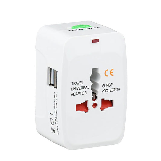 Dual USB Portable Electric Plug Power Socket Adapter International Travel Universal Charger Converter EU UK V462-MD-137-01