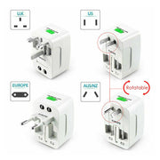 Dual USB Portable Electric Plug Power Socket Adapter International Travel Universal Charger Converter EU UK V462-MD-137-01