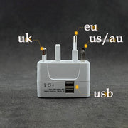 Dual USB Portable Electric Plug Power Socket Adapter International Travel Universal Charger Converter EU UK V462-MD-137-01