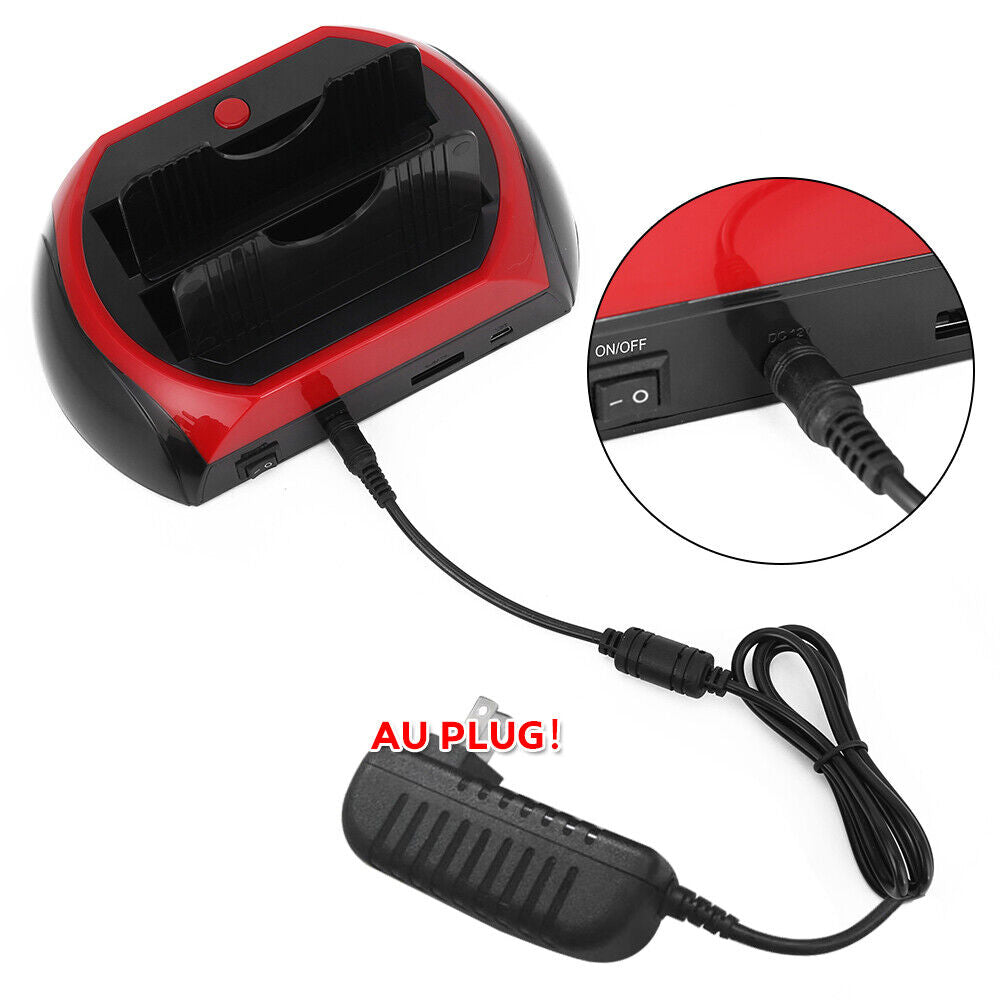 All In One Docking Station USB Dual-Bay Hard Drive 2.5" 3.5" IDE SATA SSD Card Reader V462-MD-150-01