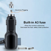 2 in 1 Dash Cam Car Charger Double USB 5V3.5A QC3.0 Fast 3.5M Cable V462-MD-152-01