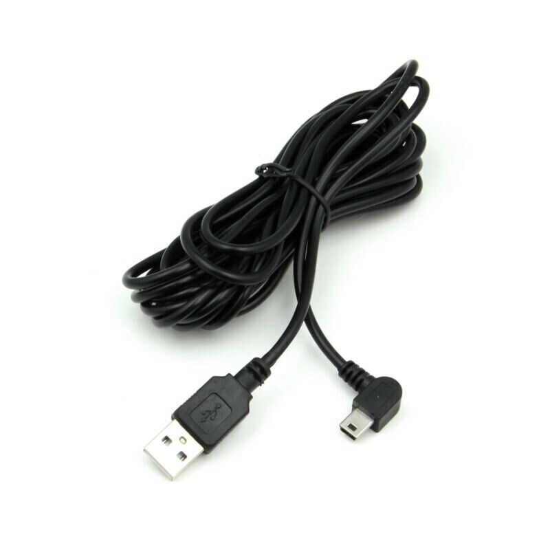 Dash Cam Mini USB Right Turn Extra Long Charging Cable 3.5M Dash Dashboard Lead V462-MD-153-01