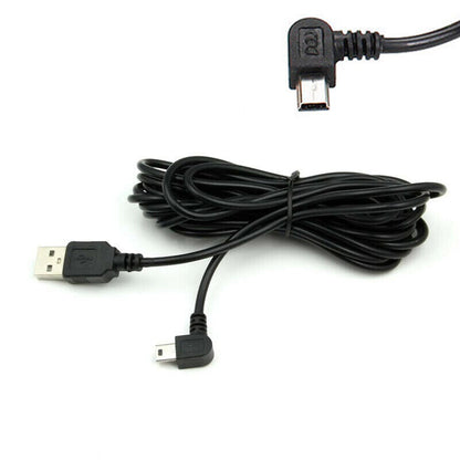 Dash Cam Mini USB Right Turn Extra Long Charging Cable 3.5M Dash Dashboard Lead V462-MD-153-01