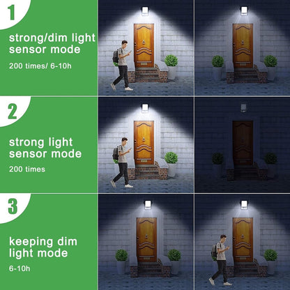 Clip-On Solar LED Light Outdoor Motion Sensor 45 LEDs IP65 Waterproof Security Wall Light V462-MD-169-01