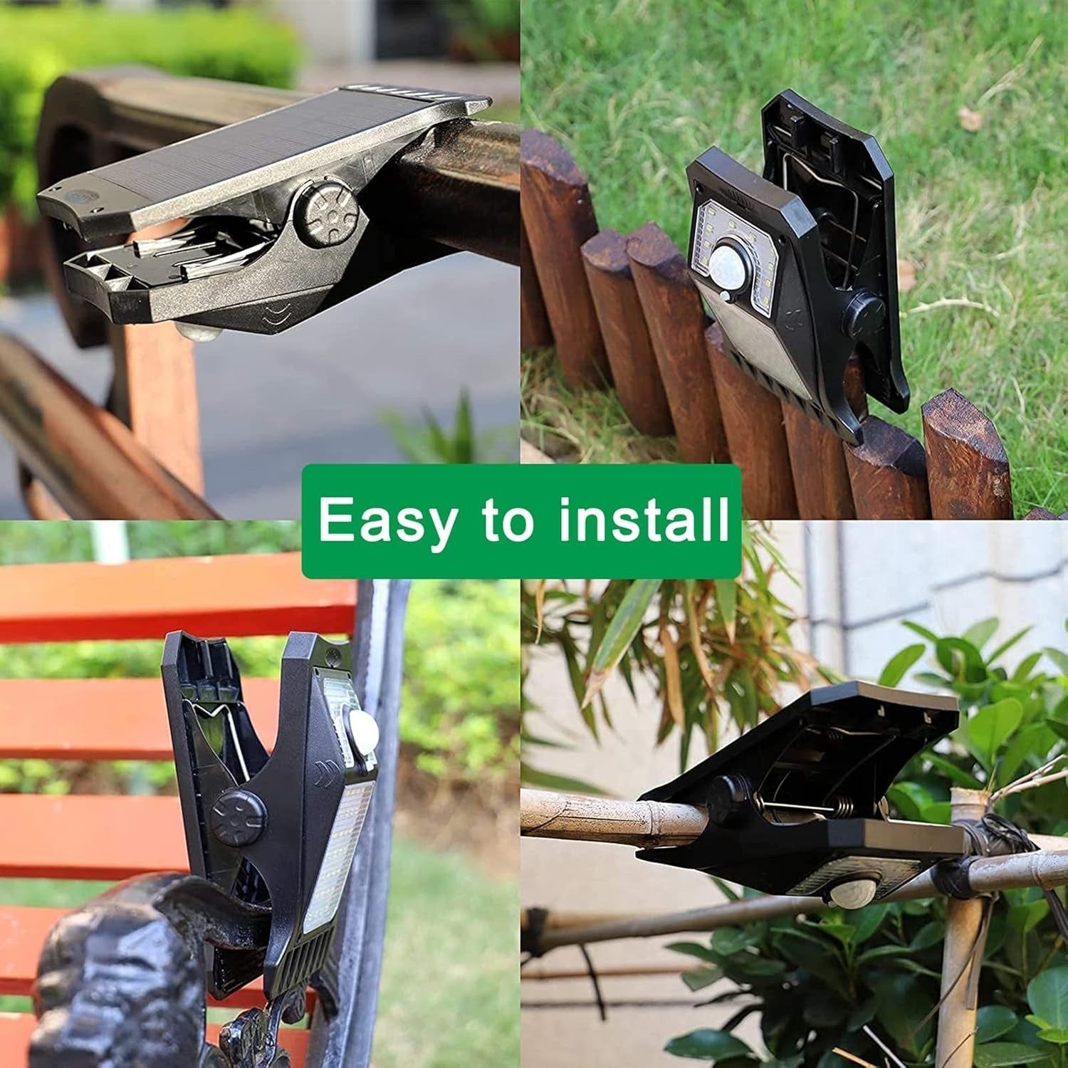Clip-On Solar LED Light Outdoor Motion Sensor 45 LEDs IP65 Waterproof Security Wall Light V462-MD-169-01