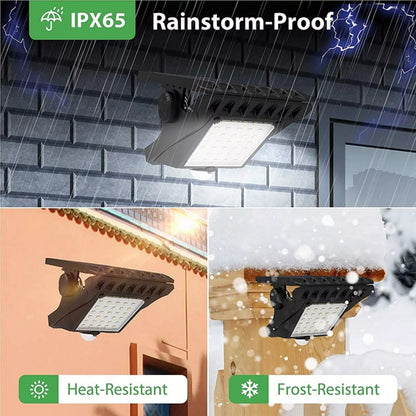Clip-On Solar LED Light Outdoor Motion Sensor 45 LEDs IP65 Waterproof Security Wall Light V462-MD-169-01