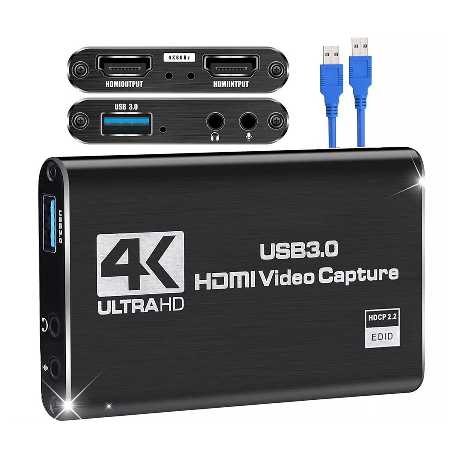 4K 1080P 60FPS HDMI to USB 3.0 Video Capture Card For PS4/PC/OBS Nintendo Switch V462-MD-172-01