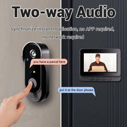 Smart Wireless Video Doorbell with 4.3" Screen HD 8MP Camera Night VisionTwo-Way Audio IP65 V462-MD-173-01