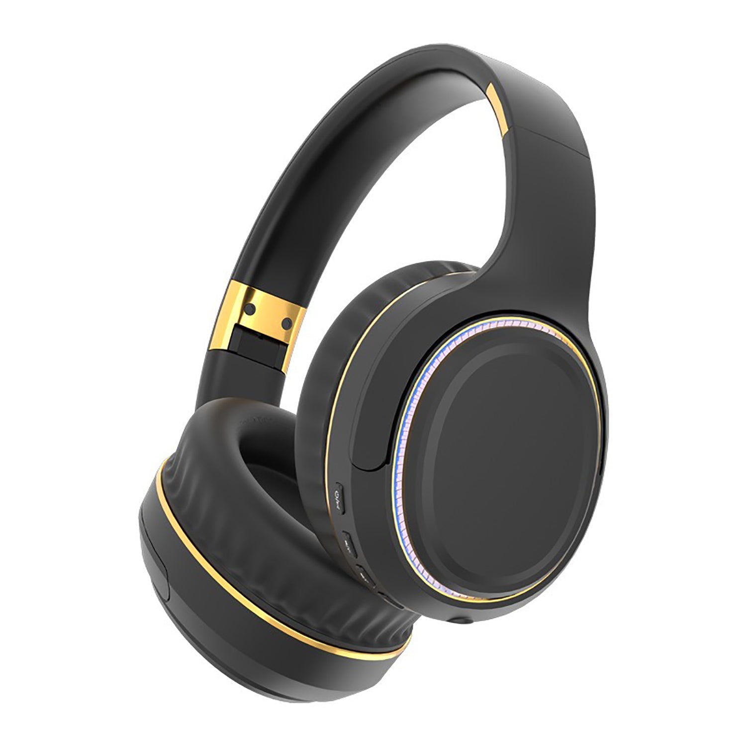 JR H6 Foldable Bluetooth 5.3 Wireless Headphone Over Ear Active Noise Cancelling Deep Bass Headset (Black) V462-MD-178-01