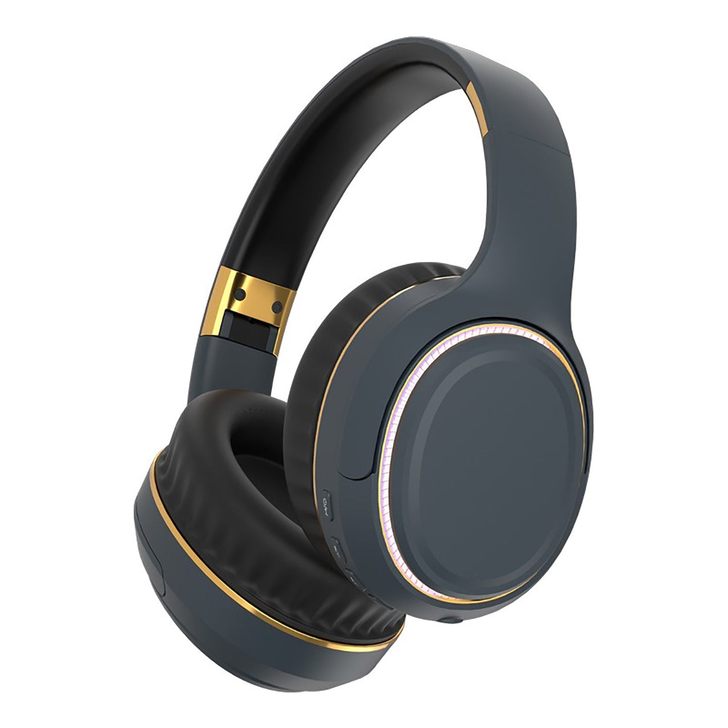 JR H6 Foldable Bluetooth 5.3 Wireless Headphone Over Ear Active Noise Cancelling Deep Bass Headset (Navy Blue) V462-MD-178-02