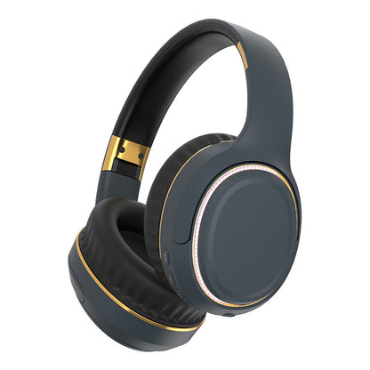 JR H6 Foldable Bluetooth 5.3 Wireless Headphone Over Ear Active Noise Cancelling Deep Bass Headset (Navy Blue) V462-MD-178-02