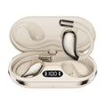 Wireless Earhook Sports Headphones Open-Ear Bluetooth 5.4 Sweat-Resistant Earphones (Beige)