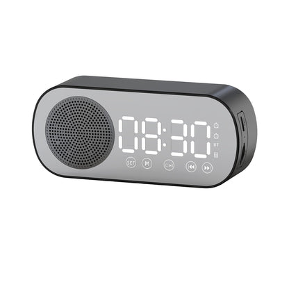 Wireless Bluetooth Speaker Alarm Clock Music Radio Player Timer Hands-Free Calling (Black) V462-MD-180-01