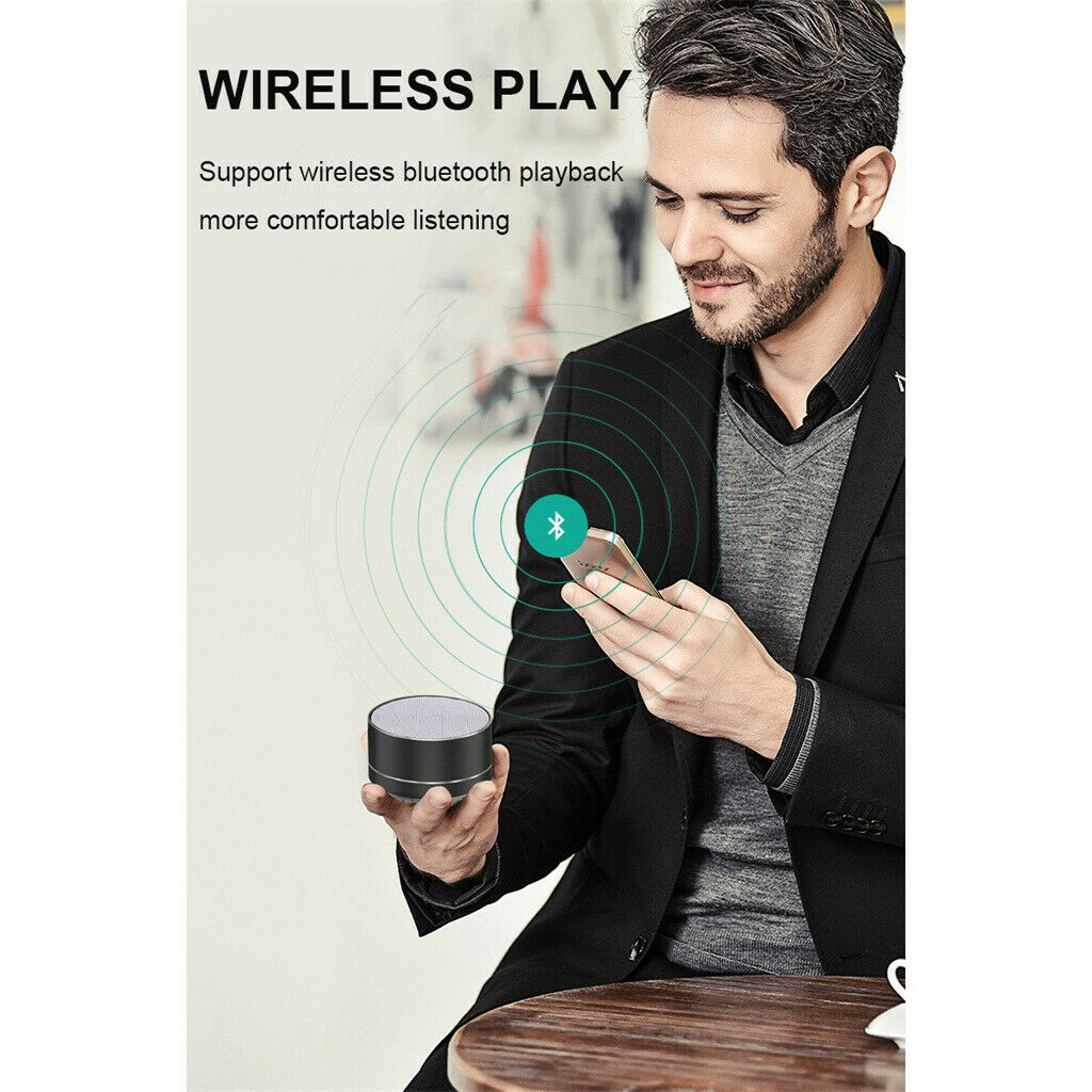 Bluetooth Speakers Portable Wireless Speaker Music Stereo Handsfree Rechargeable (Black) V462-MD-98-01