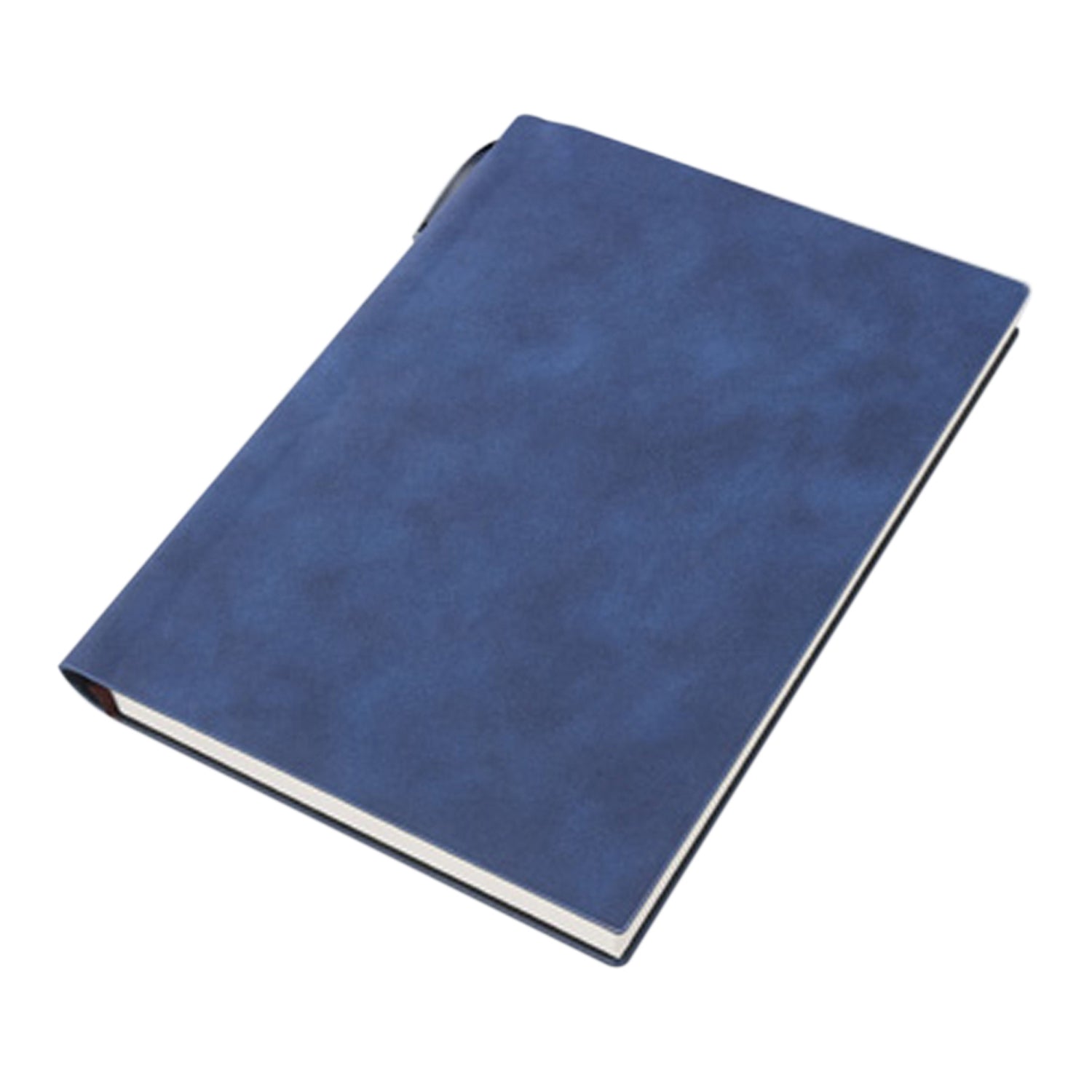 A5 200 Pages Fashion Glued PU Leather Cover Journal Travel Notebook Travellers Diary(Blue) V462-P-17-01