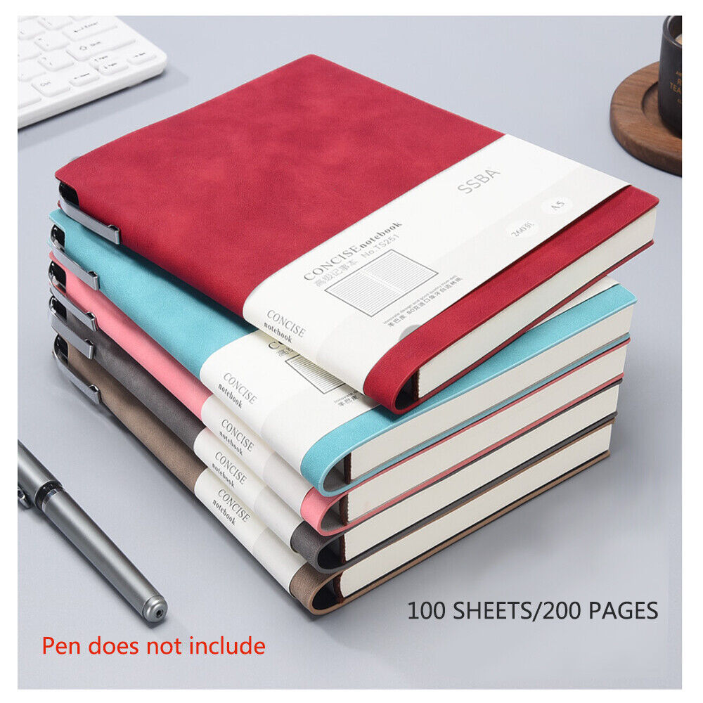A5 200 Pages Fashion Glued PU Leather Cover Journal Travel Notebook Travellers Diary(Brown) V462-P-17-03