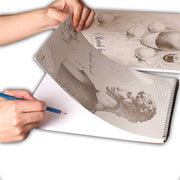 Sketch Pad 40 Sheets Artist Drawing Painting Art Paper with Thick Baseboard(28.7*20.8cm) V462-P-46-01