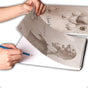 Sketch Pad 40 Sheets Artist Drawing Painting Art Paper with Thick Baseboard(28.7*20.8cm) V462-P-46-01