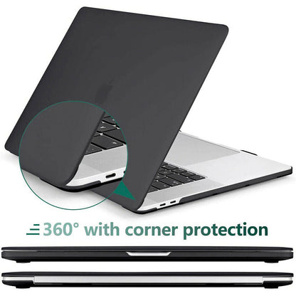 2020 Macbook Pro 13 Inch Case Plastic Hard Case Shell for 2020 Macbook Pro A2251 A2289 A2179(Black) V462-S-66-01