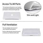 2020 Macbook Pro 13 Inch Case Plastic Hard Case Shell for 2020 Macbook Pro A2251 A2289 A2179(Black) V462-S-66-01