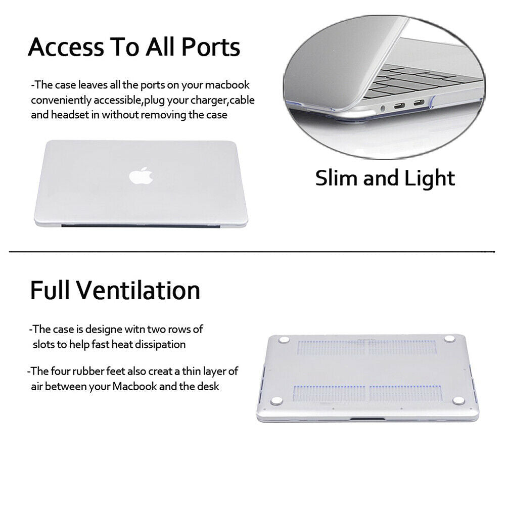 2020 Macbook Pro 13 Inch Case Plastic Hard Case Shell for 2020 Macbook Pro A2251 A2289 A2179(Clear) V462-S-66-02