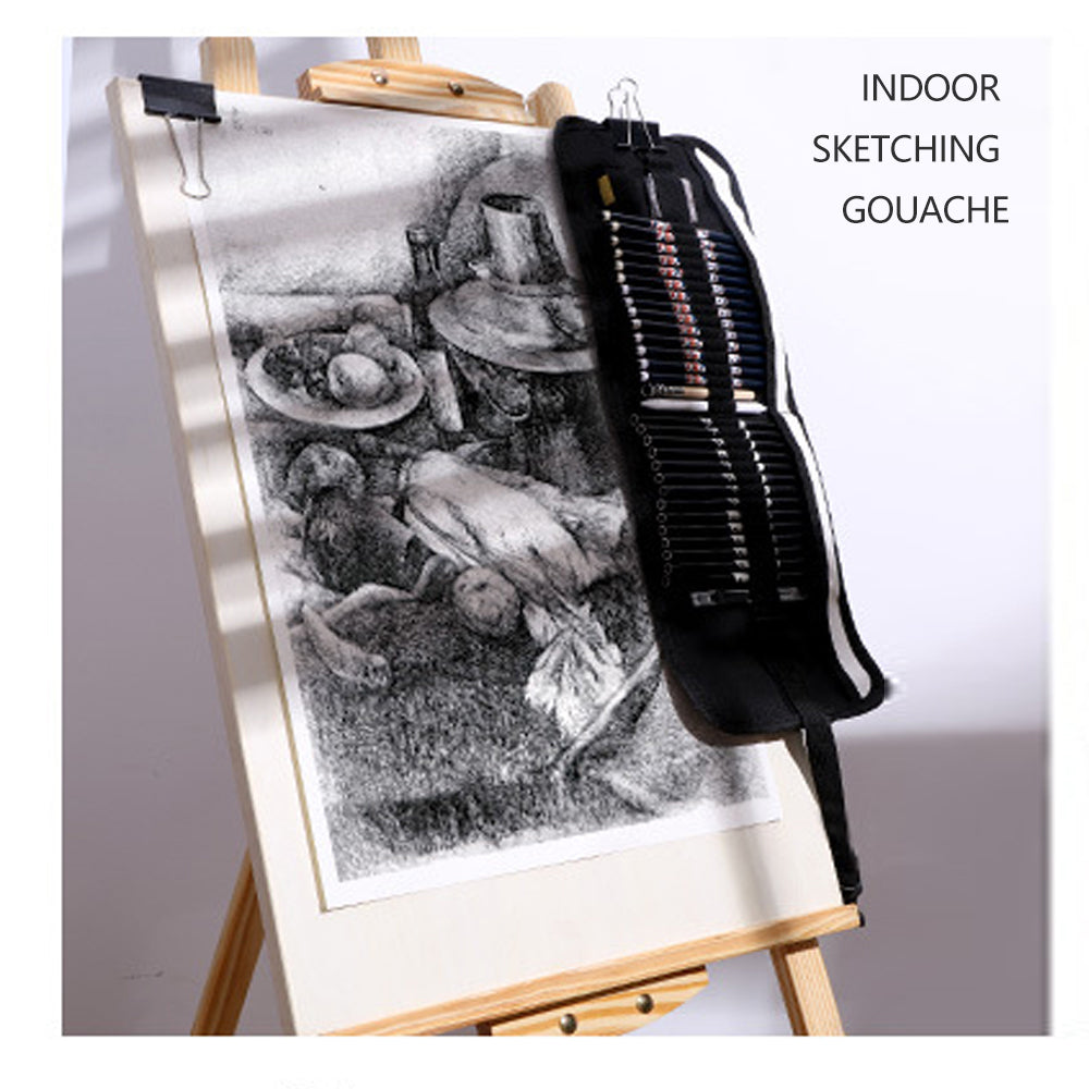 4K Solid Wood Drawing Board Easel Indoor Painting Table Sketching Drawing Tool V462-SP-58-01