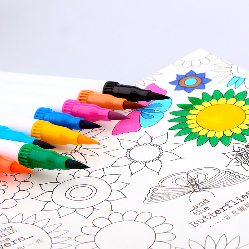 60 Unique Colors Double Head Acid- Free Non-Toxic Coloured Pens V462-SP-69-01