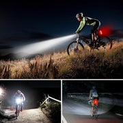 Rechargeable LED Bicycle Light USB Waterproof Cycle Headlight-Taillight Combinations V462-T-01-01