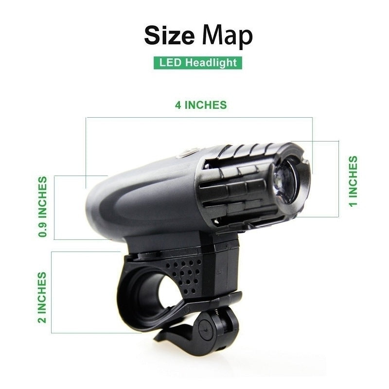 Rechargeable LED Bicycle Light USB Waterproof Cycle Headlight-Taillight Combinations V462-T-01-01