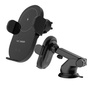 Automatic Clamping 15W Wireless Car Fast Charger Mount 2in1 Car Phone Holder V462-TA-100-01