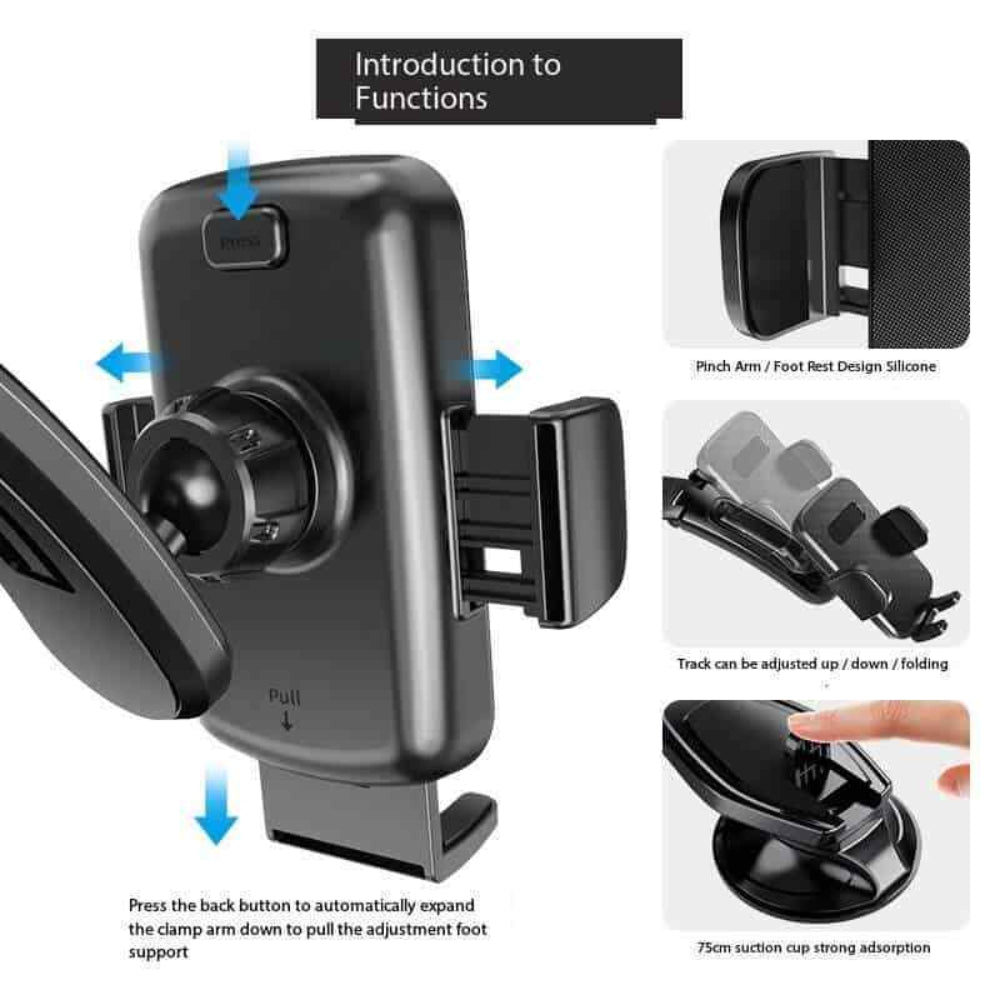 Universal Car Phone Stand Dashboard Hands Free Car Mount Phone Holder V462-TA-101-01