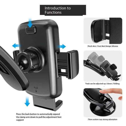 Universal Car Phone Stand Dashboard Hands Free Car Mount Phone Holder V462-TA-101-01