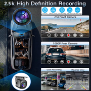 10.26" Wireless Apple Android Carplay Dual Dash Cam Front Rear Camera with 64G Card V462-TA-102-01