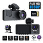 3 Channel Car DVR HD 1080P Vehicle Dash Cam Three Way Camera DVRs Recorder with 32 GB Card V462-TA-103-01