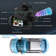 3 Channel Car DVR HD 1080P Vehicle Dash Cam Three Way Camera DVRs Recorder with 32 GB Card V462-TA-103-01