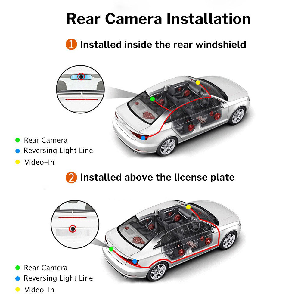 3 Channel Car DVR HD 1080P Vehicle Dash Cam Three Way Camera DVRs Recorder with 32 GB Card V462-TA-103-01