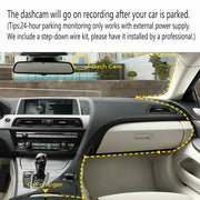 WIFI 3 Channels Dash Cam 1080P Full HD Car Dashcam with Hardwire Kit and 32GB Card V462-TA-104-01