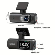 4K Front and Rear Dual Dash Cam WiFi GPS Car Camera with 64GB SD Card V462-TA-106-01