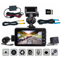 3inch LCD HD Dual Camera Motorcycle DVR Video Driving Recorder With 32G Card V462-TA-107-01