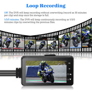 3inch LCD HD Dual Camera Motorcycle DVR Video Driving Recorder With 32G Card V462-TA-107-01