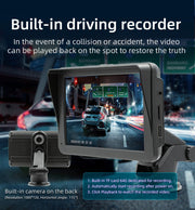 7" IPS HD Touch Screen Apple Android Carplay with Dual Dashcam 64G Card V462-TA-111-01