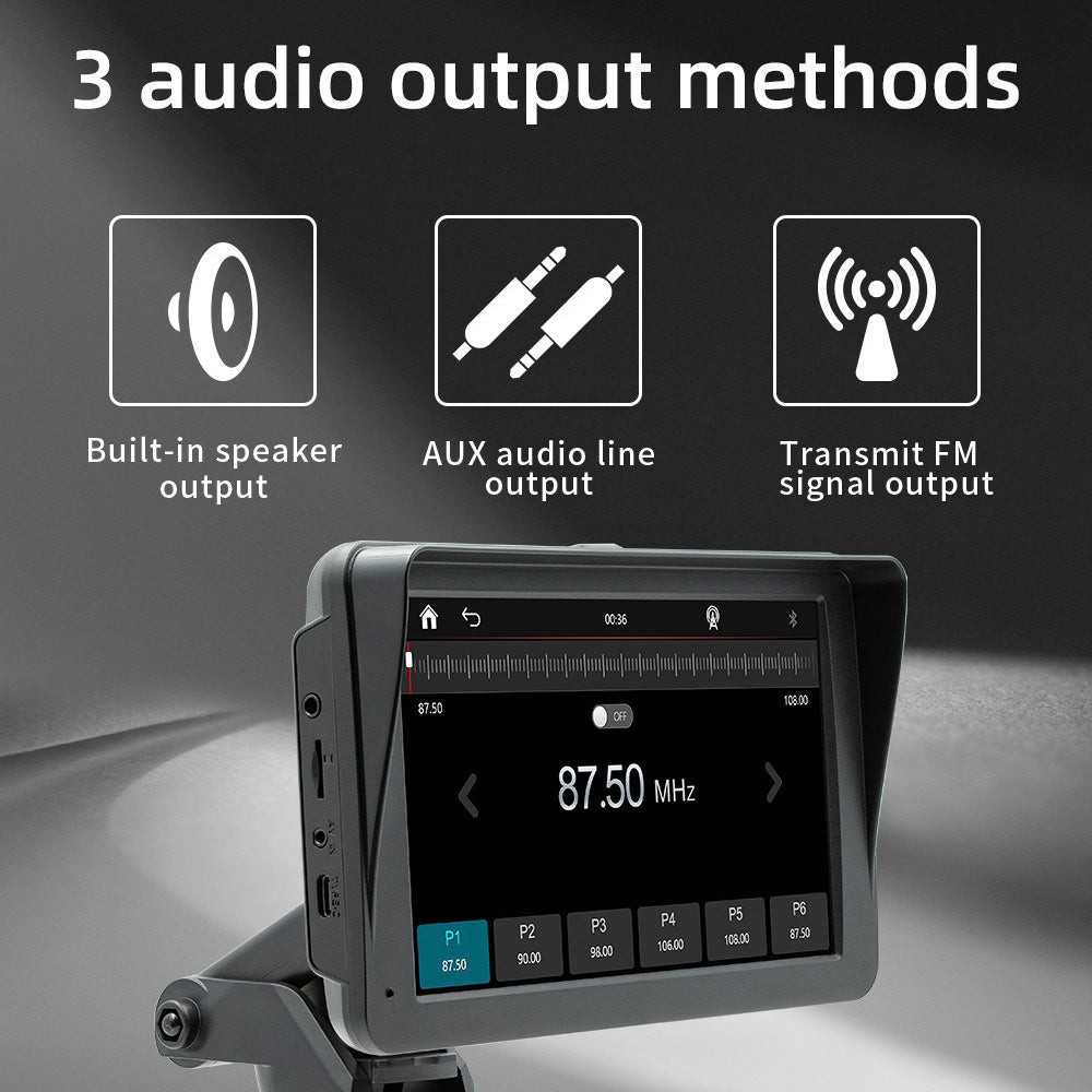 7" IPS HD Touch Screen Apple Android Carplay with Dual Dashcam 64G Card V462-TA-111-01