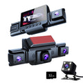 4-Channel 360 degrees Panoramic 1080P HD Dash Cam Comes With 32GB TF Card V462-TA-114-01