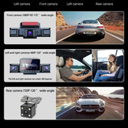 4-Channel 360 degrees Panoramic 1080P HD Dash Cam Comes With 32GB TF Card V462-TA-114-01